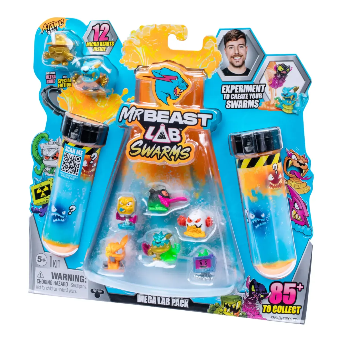 MRBEAST LAB Swarms Atomic Series 12 Pack Micro Beasts 2.5 cm (1 inch) | Educational Toy Figures for Kids 3-6 - view 3