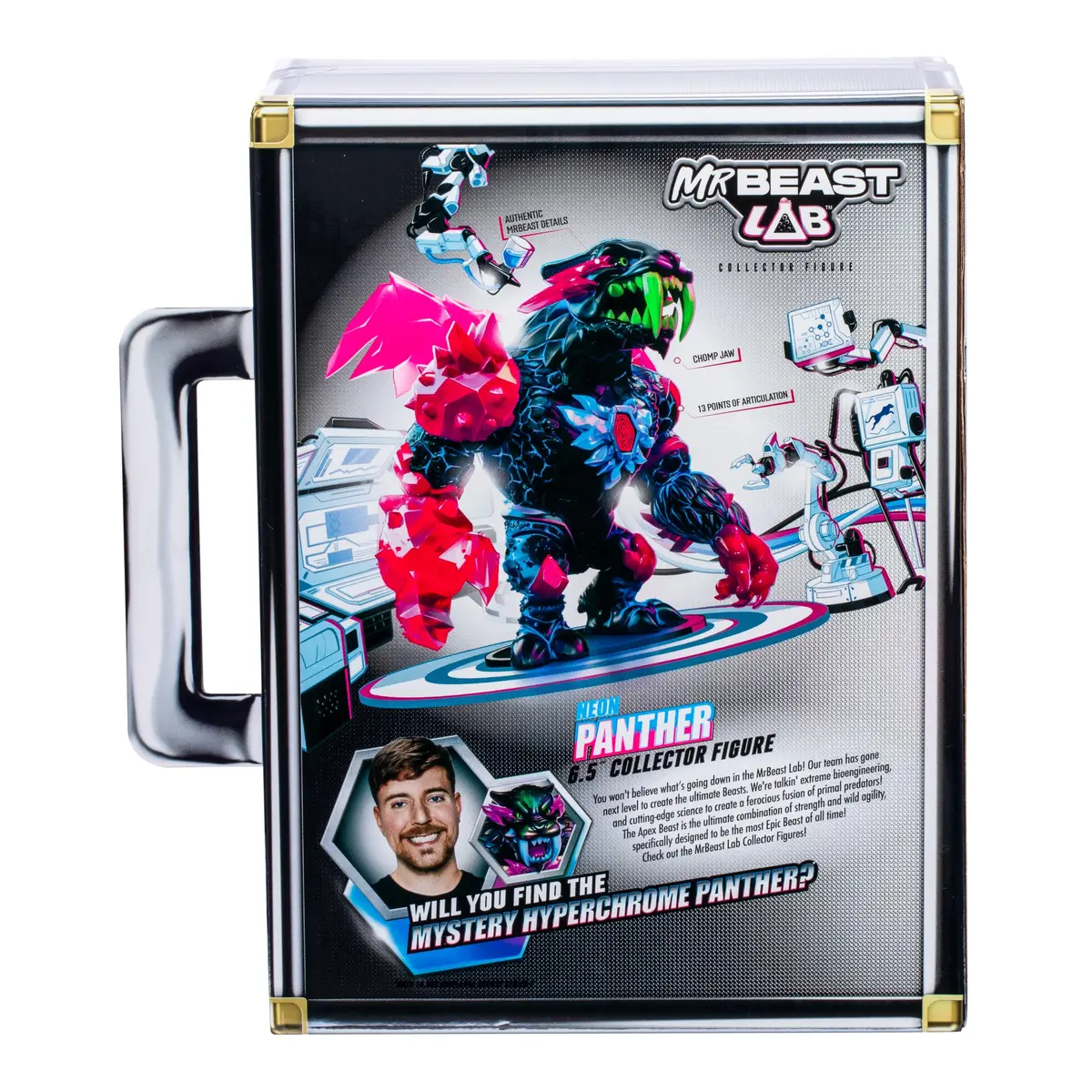 MRBEAST LAB Apex Beast Neon Panther Collector Figure | 6.5 Inch/16.5cm, Articulated, Premium Packaging - view 9