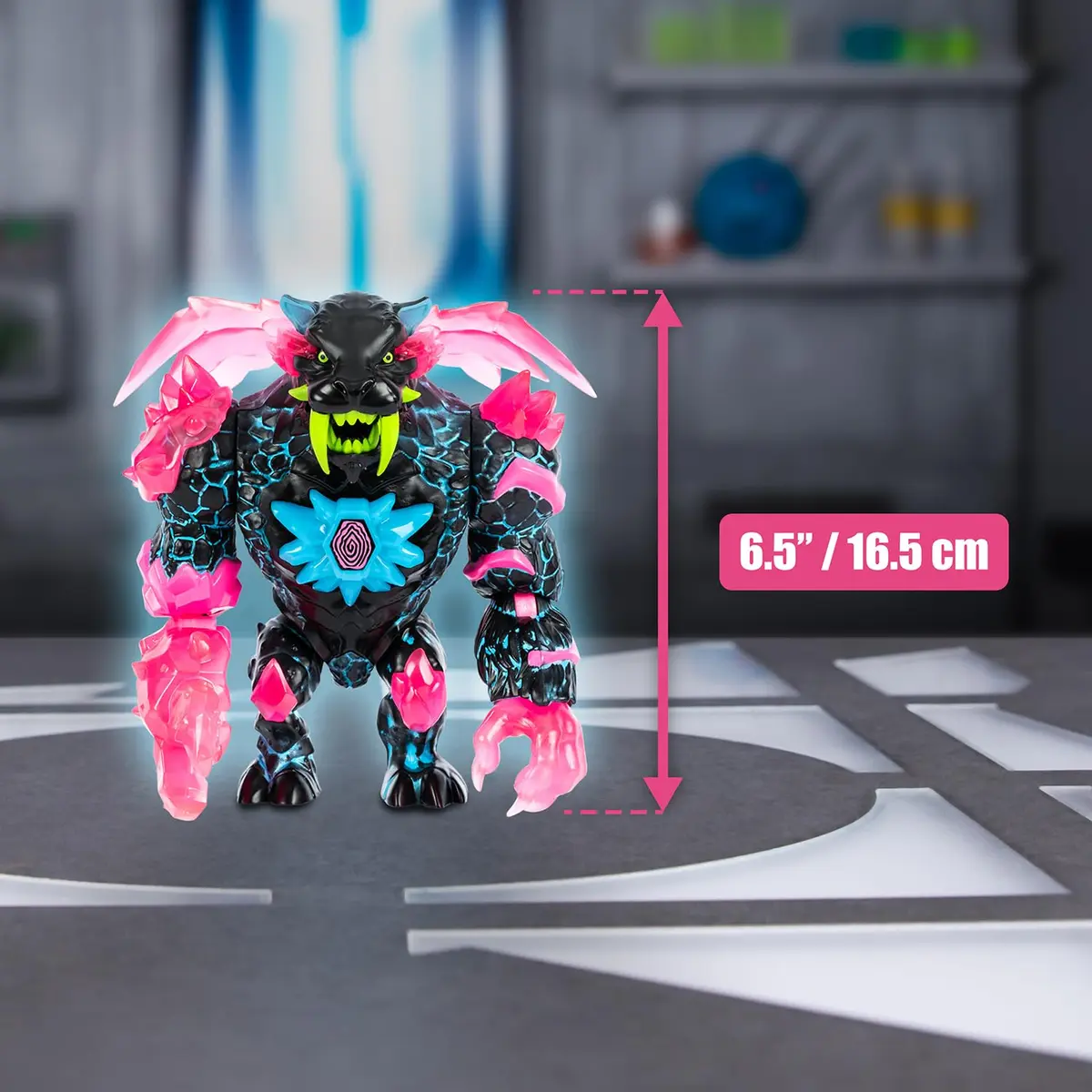 MRBEAST LAB Apex Beast Neon Panther Collector Figure | 6.5 Inch/16.5cm, Articulated, Premium Packaging - view 3