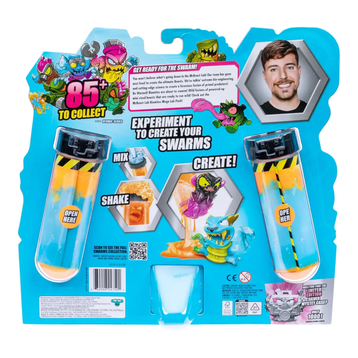 MrBeast Lab Swarms Atomic Series 12 Pack Micro Beasts | Collectible Toy Figures for Kids 60-180 Months - view 2