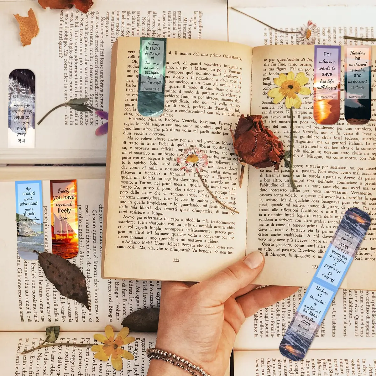 Diteryy Magnetic Bookmarks 50 Pack | Bible Verse Page Markers for Books - view 6
