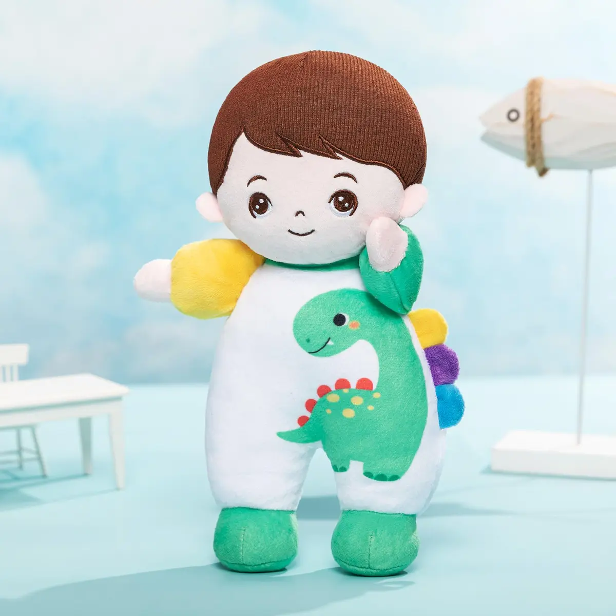 OUOZZZ Dinosaur Plush Toy 25cm (10") | CPC Certified & CPSIA Tested for Safe Play - view 8