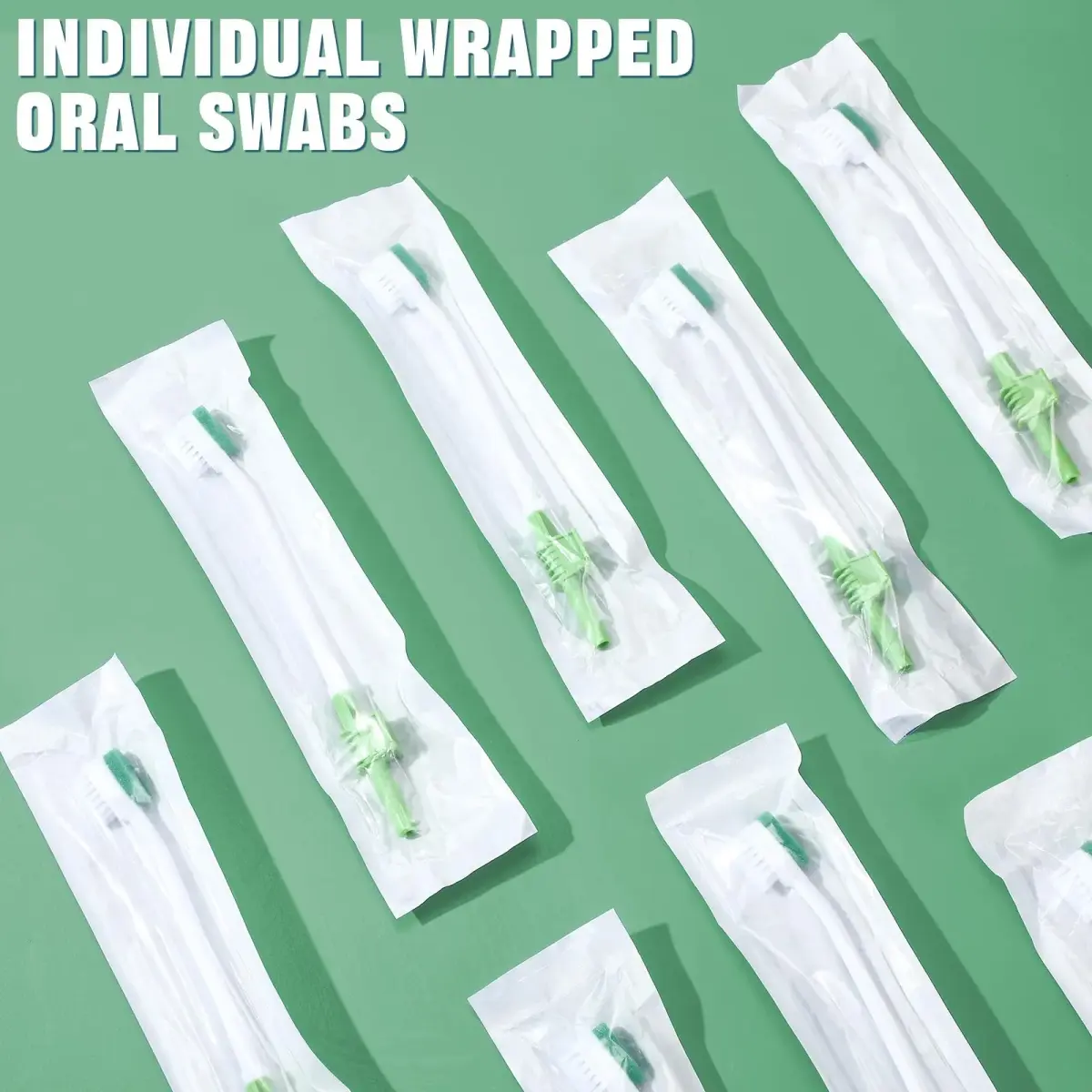 Didaey Green 10 Pcs Oral Suction Swabs Sponge Toothbrush | Individually Wrapped - view 4