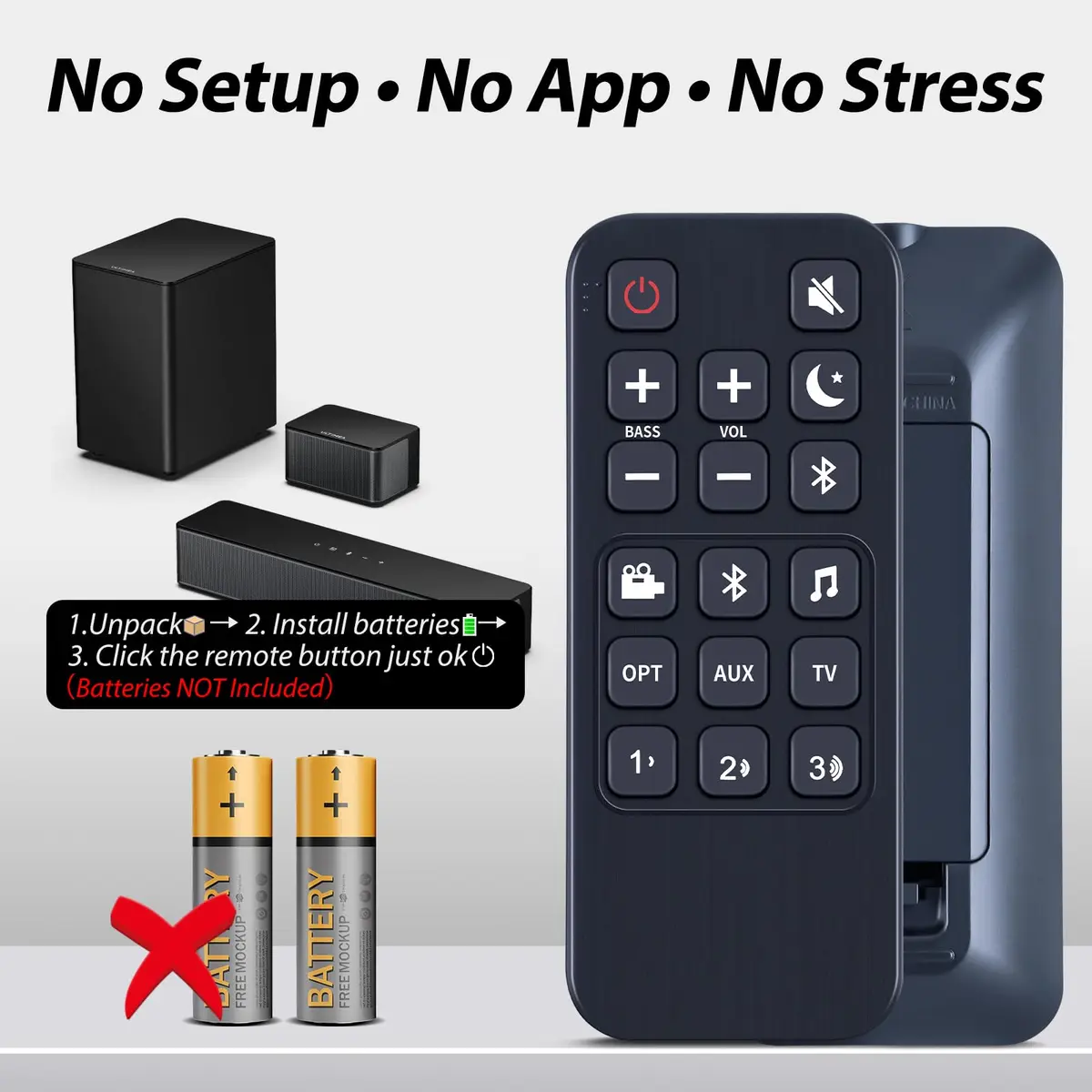 WDZP Remote Control for Polk Signa S1 & S2 | Universal Replacement, Infrared, 12m Range - view 6