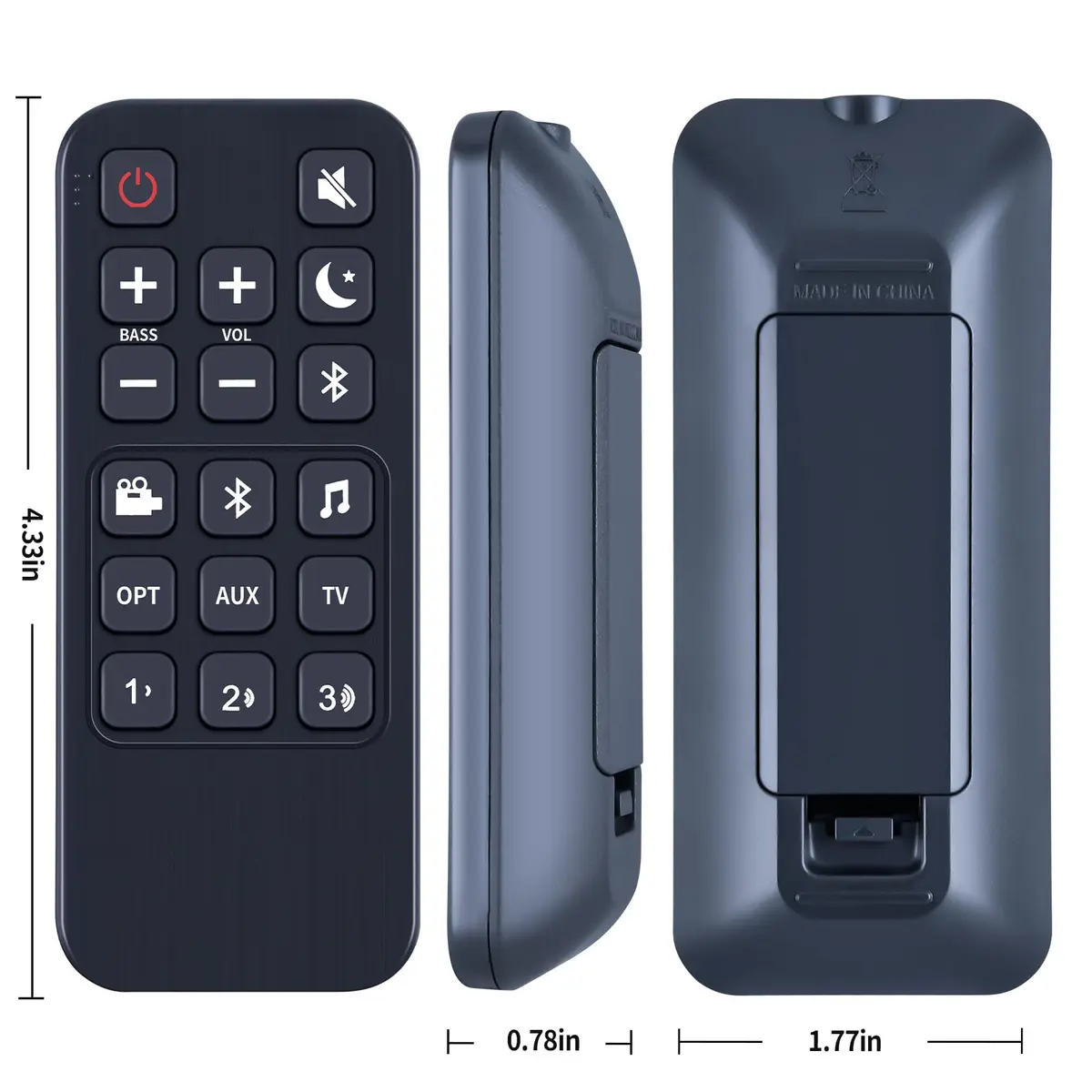 WDZP Remote Control for Polk Signa S1 & S2 | Universal Replacement, Infrared, 12m Range - view 7