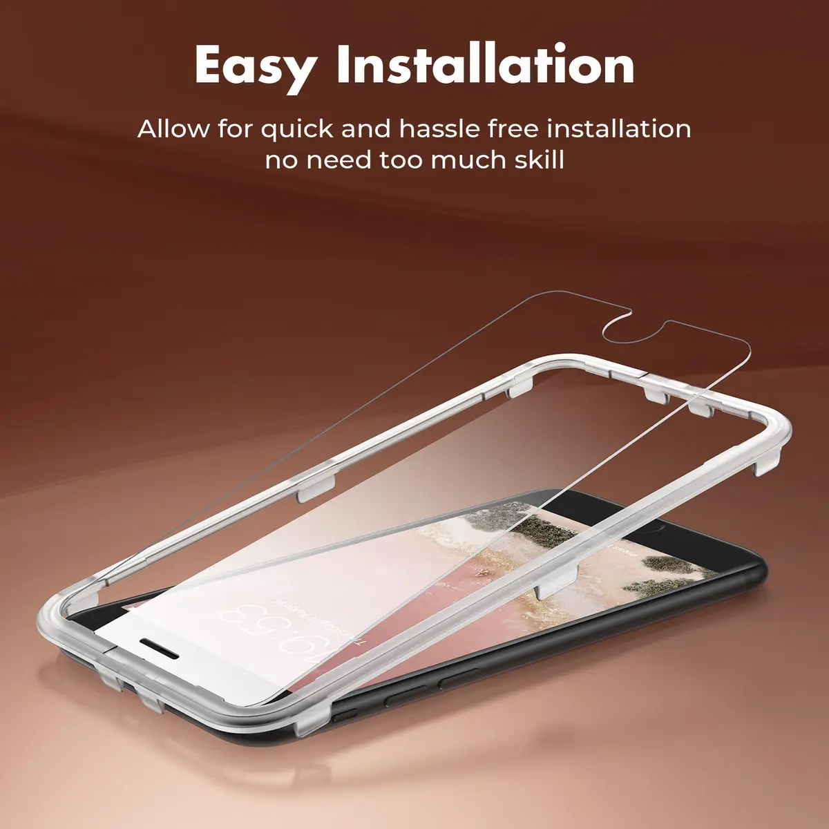 UNBREAKcable 2-Pack Tempered Glass Screen Protector for iPhone SE 2022/SE 2020, iPhone 8/7 4.7'' | 9H Hardness, 99.99% HD Clear - view 2