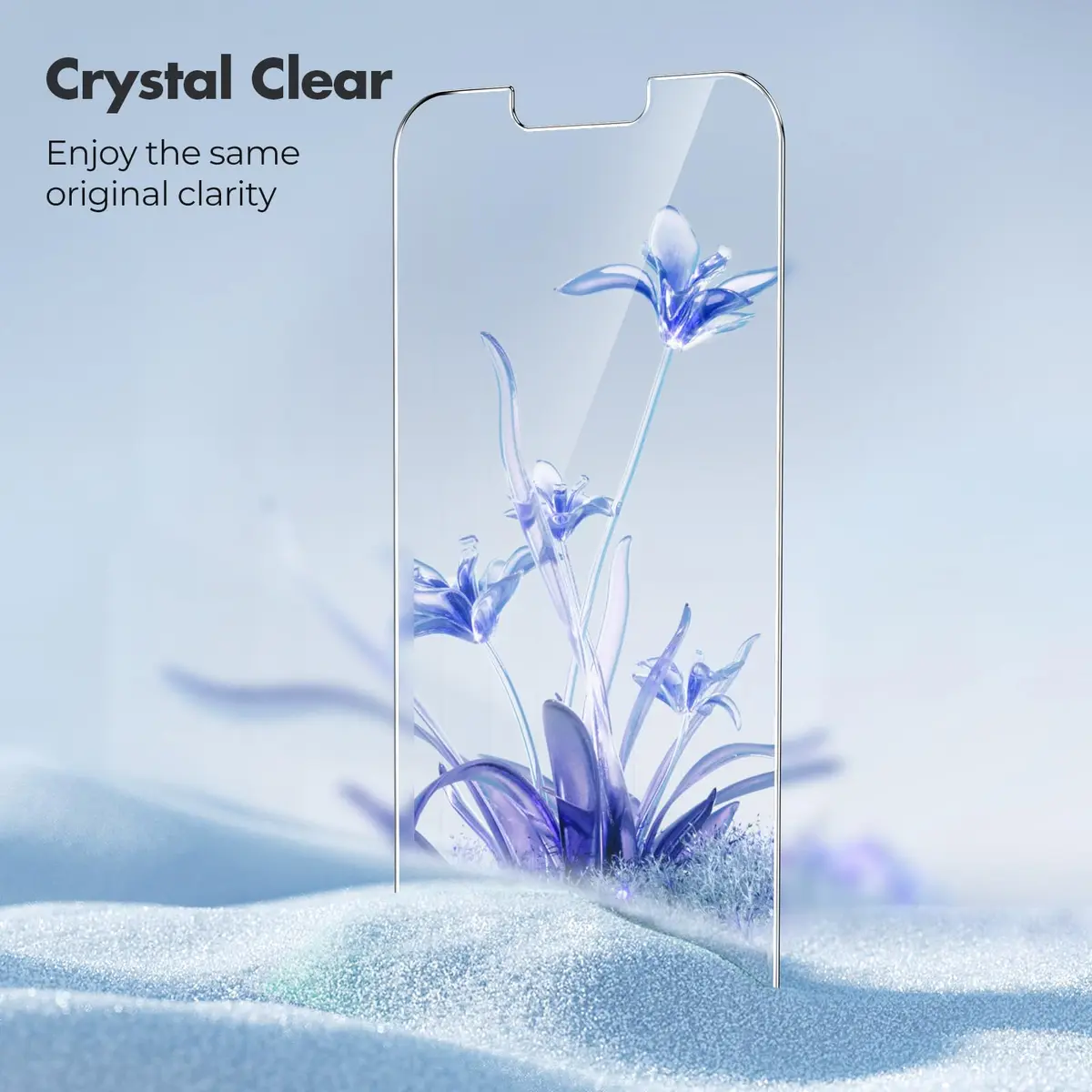 UNBREAKcable Screen Protector for iPhone 16e/13 Pro/14/13 | 2-Pack Tempered Glass, 9H Hardness, HD Clear, Case Friendly - view 7