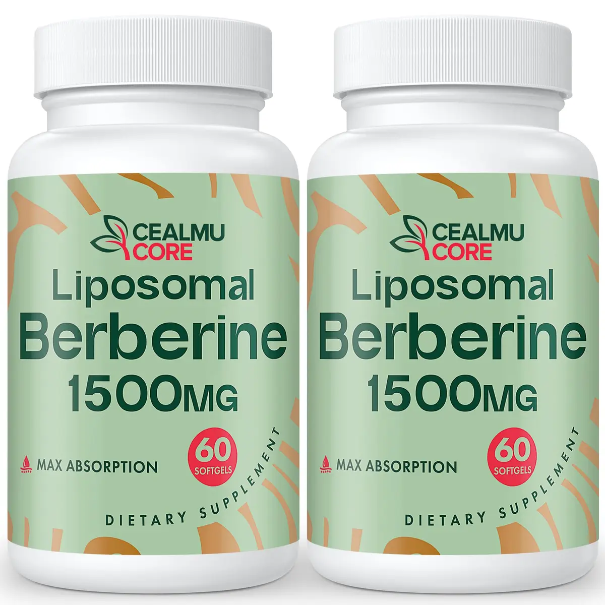 CEALMU CORE Liposomal Berberine HCL 60 Count | High Bioavailability Supplement for Adults - main product image