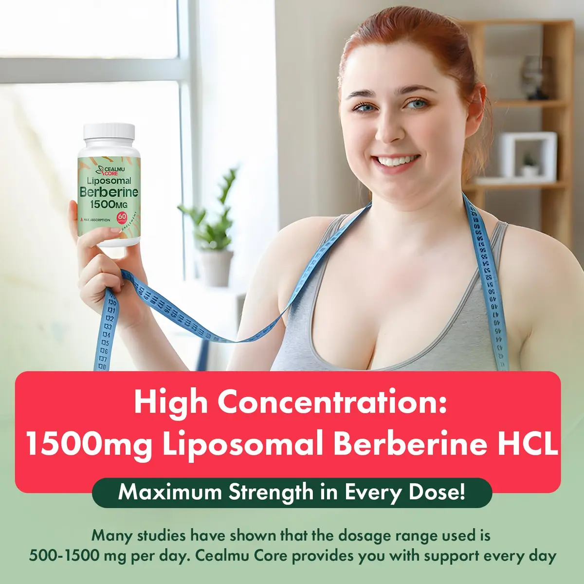 CEALMU CORE Liposomal Berberine HCL 60 Count | High Bioavailability Supplement for Adults - view 2