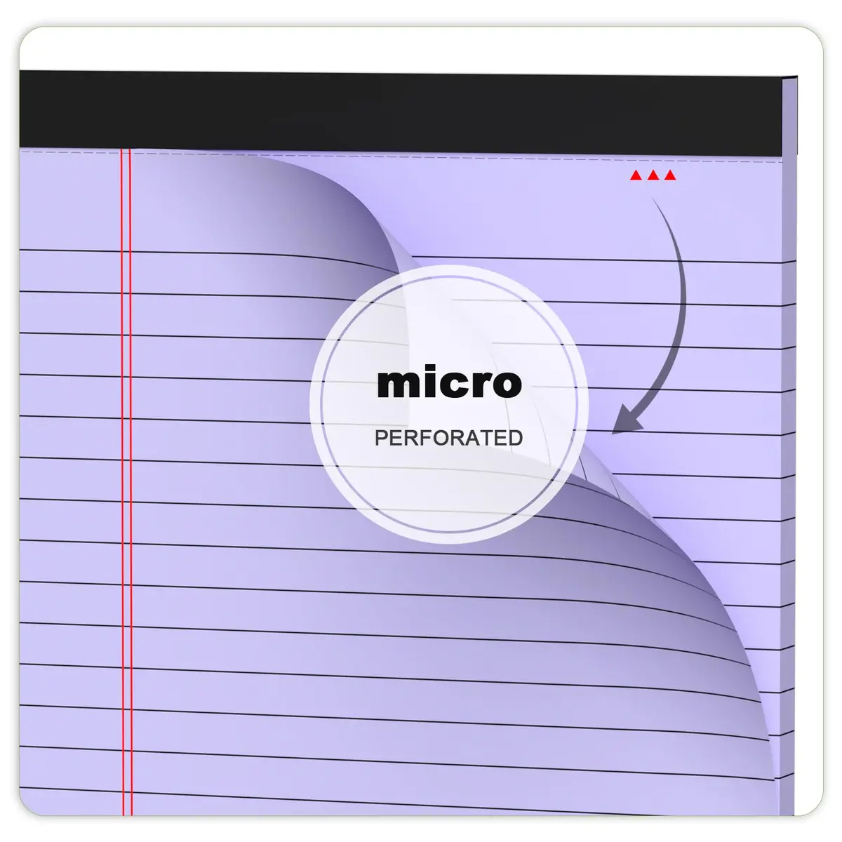 AILZFEI Purple Legal Pads 5x8 Inch (180 Pages Total) | College Ruled with Premium Paper - view 5