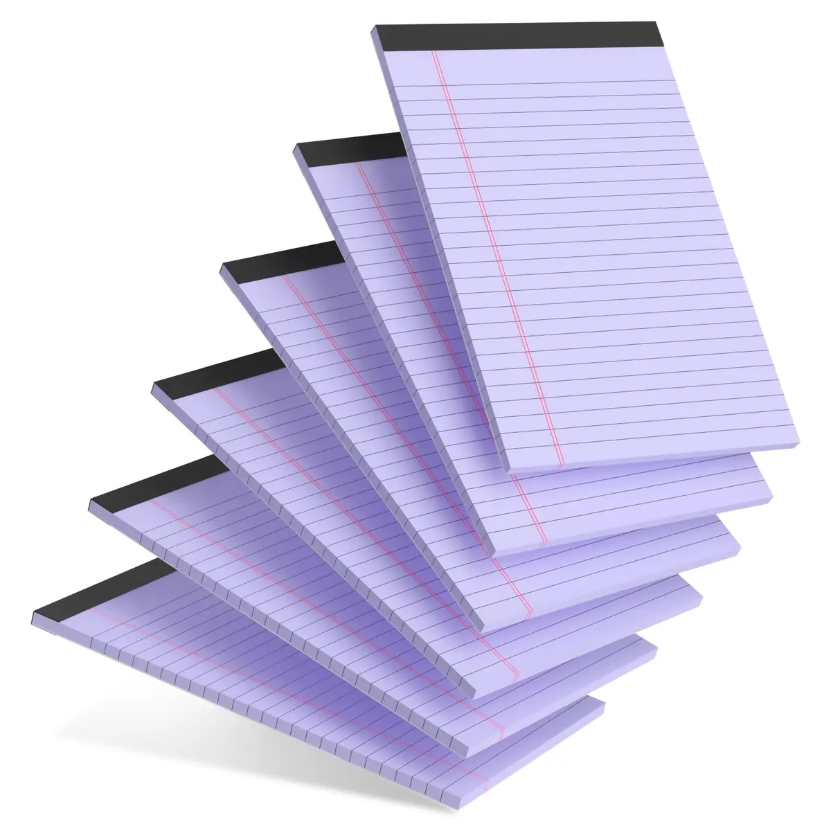 AILZFEI Purple Legal Pads 5x8 Inch (180 Pages Total) | College Ruled with Premium Paper - main product image