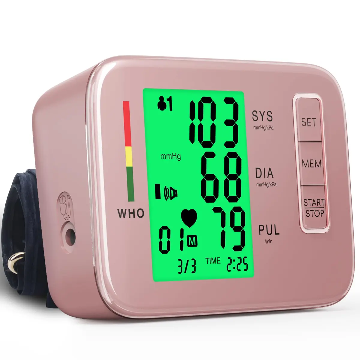 Double love Automatic Arm Blood Pressure Monitor with Voice Broadcast & 180 Records | 21.5-41.9 cm (8.7-16.5 inches) Adjustable Cuff - main product image