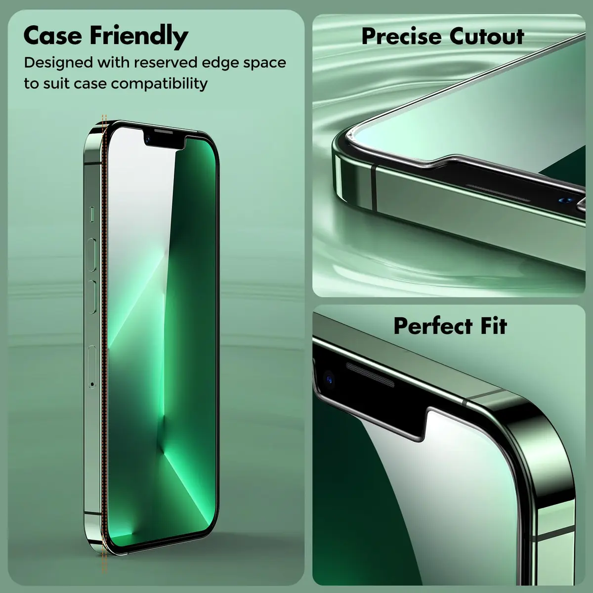UNBREAKcable 2-Pack Screen Protector for iPhone 14 Plus/13 Pro Max | 9H Hardness, HD Clarity, Easy Install - view 5