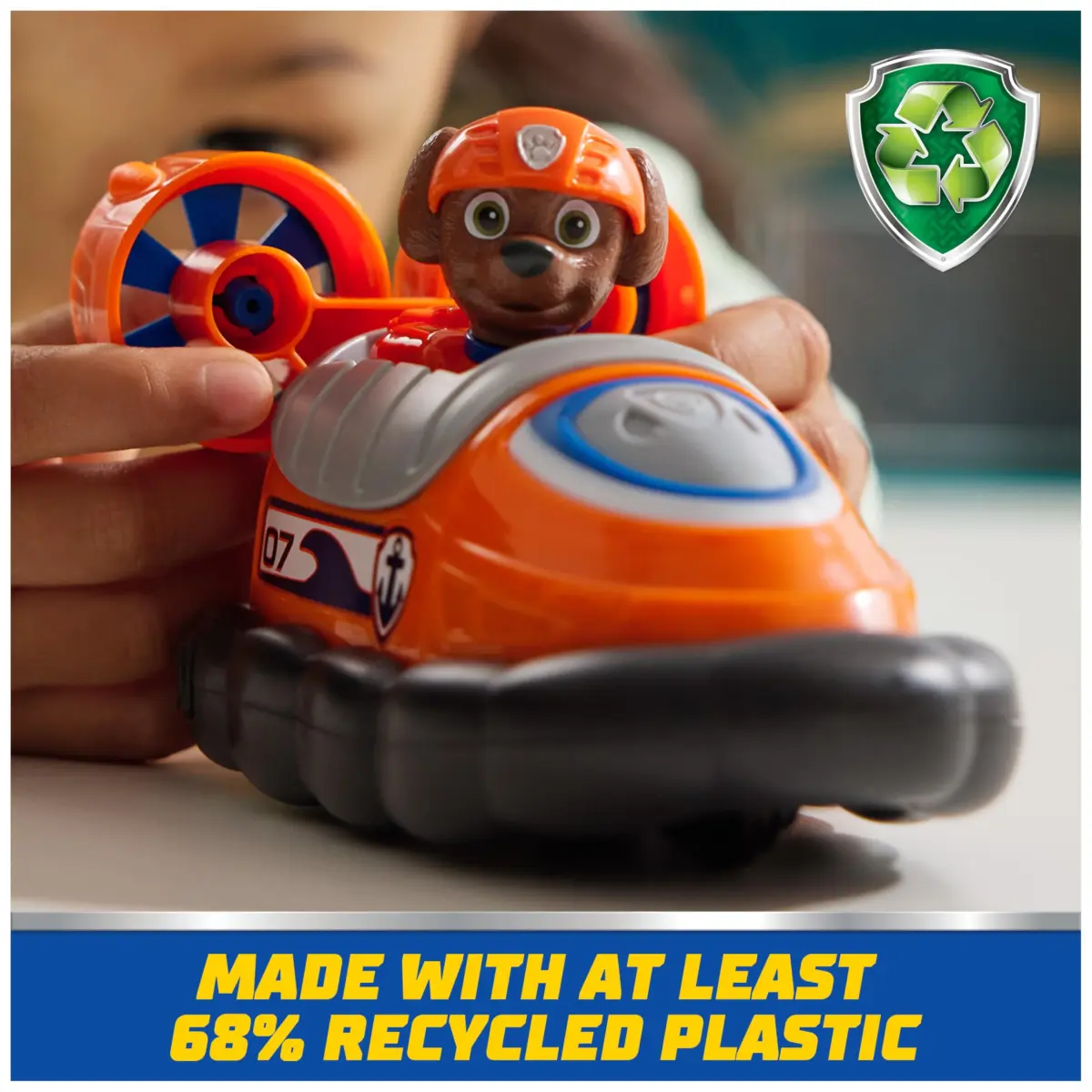 Paw Patrol Zuma Hovercraft Toy Vehicle with Collectible Figure | Ages 3+ | Plastic - view 3