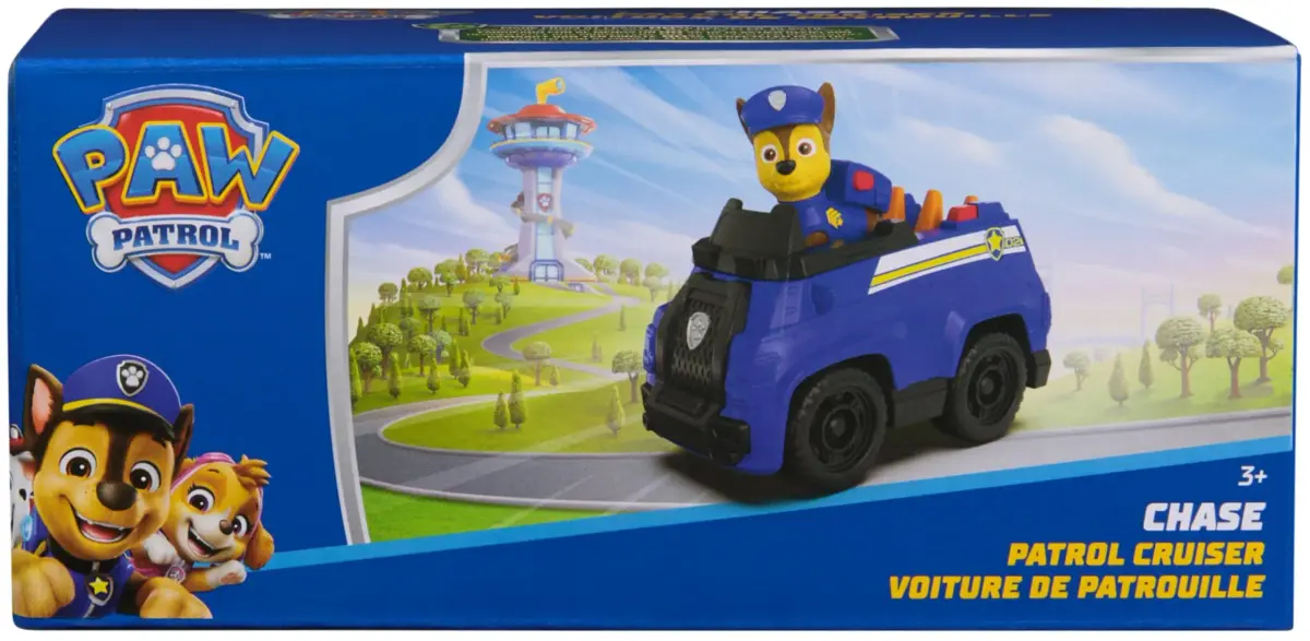 Paw Patrol Chase's Patrol Cruiser Toy Car with Collectible Action Figure | Made with 80% Recycled Plastic - view 8