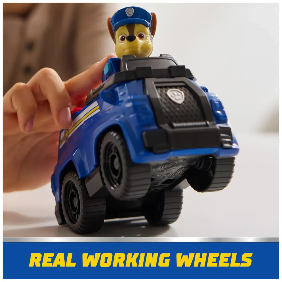 Paw Patrol Chase's Patrol Cruiser Toy Car with Collectible Action Figure | Made with 80% Recycled Plastic - view 4