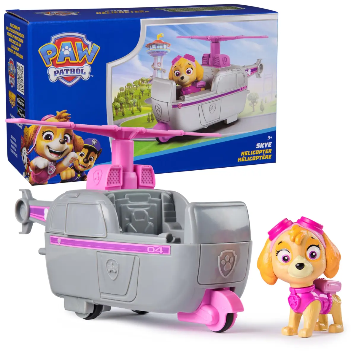 Paw Patrol Skye Patrol Cruiser Toy Car with Collectible Figure, Sustainably Minded Kids Toys (Ages 3+) - main product image