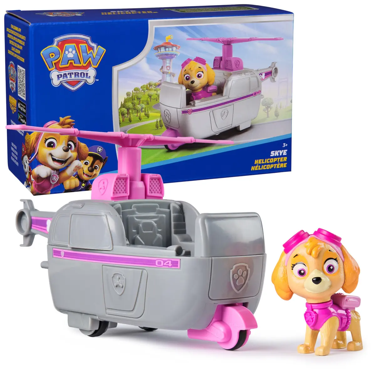 Paw Patrol Skye's Helicopter Toy Vehicle with Collectible Action Figure | ASTM-Tested Toy for Kids Ages 3+ - main product image