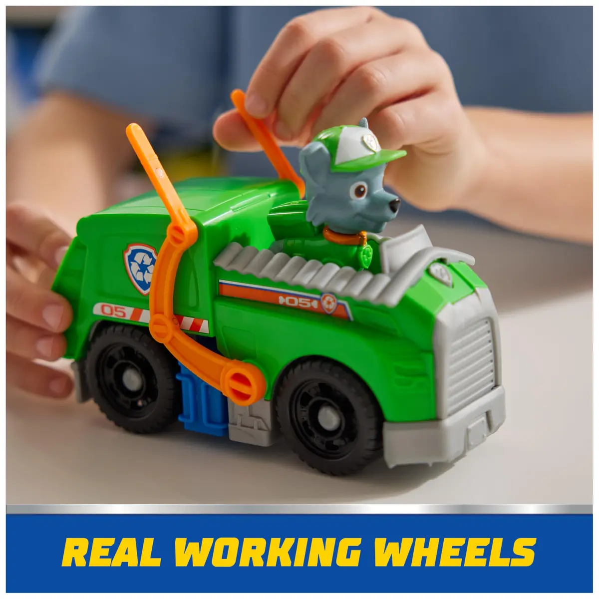 Paw Patrol Rocky's Recycle Truck Toy Vehicle & Collectible Action Figure | ASTM-Tested Educational Toy - view 6