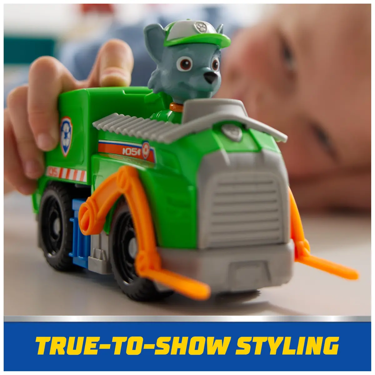 Paw Patrol Rocky's Recycle Truck Toy Vehicle & Collectible Action Figure | ASTM-Tested Educational Toy - view 9