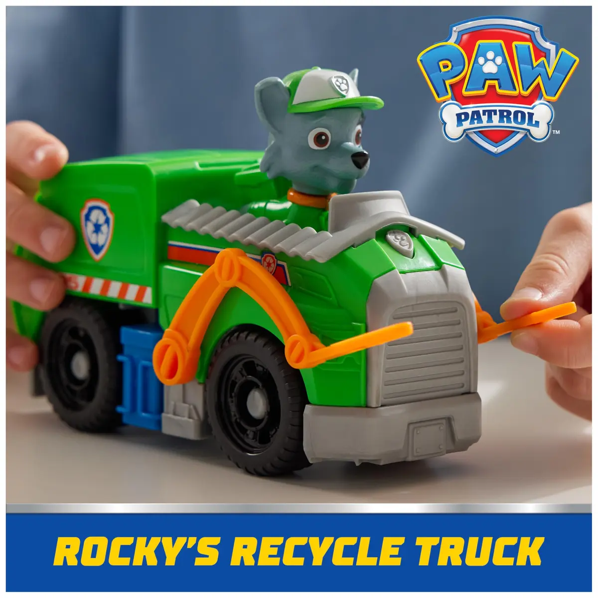 Paw Patrol Rocky's Recycle Truck Toy Vehicle & Collectible Action Figure | ASTM-Tested Educational Toy - view 2