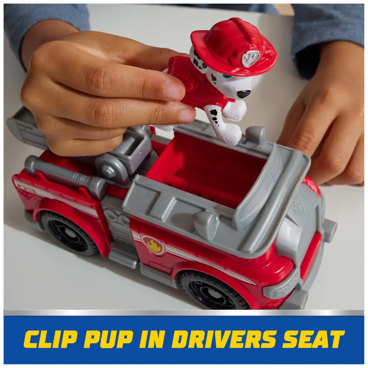 Paw Patrol Marshall's Firetruck Toy Vehicle with Collectible Action Figure | ASTM-Tested Educational Toy - view 8
