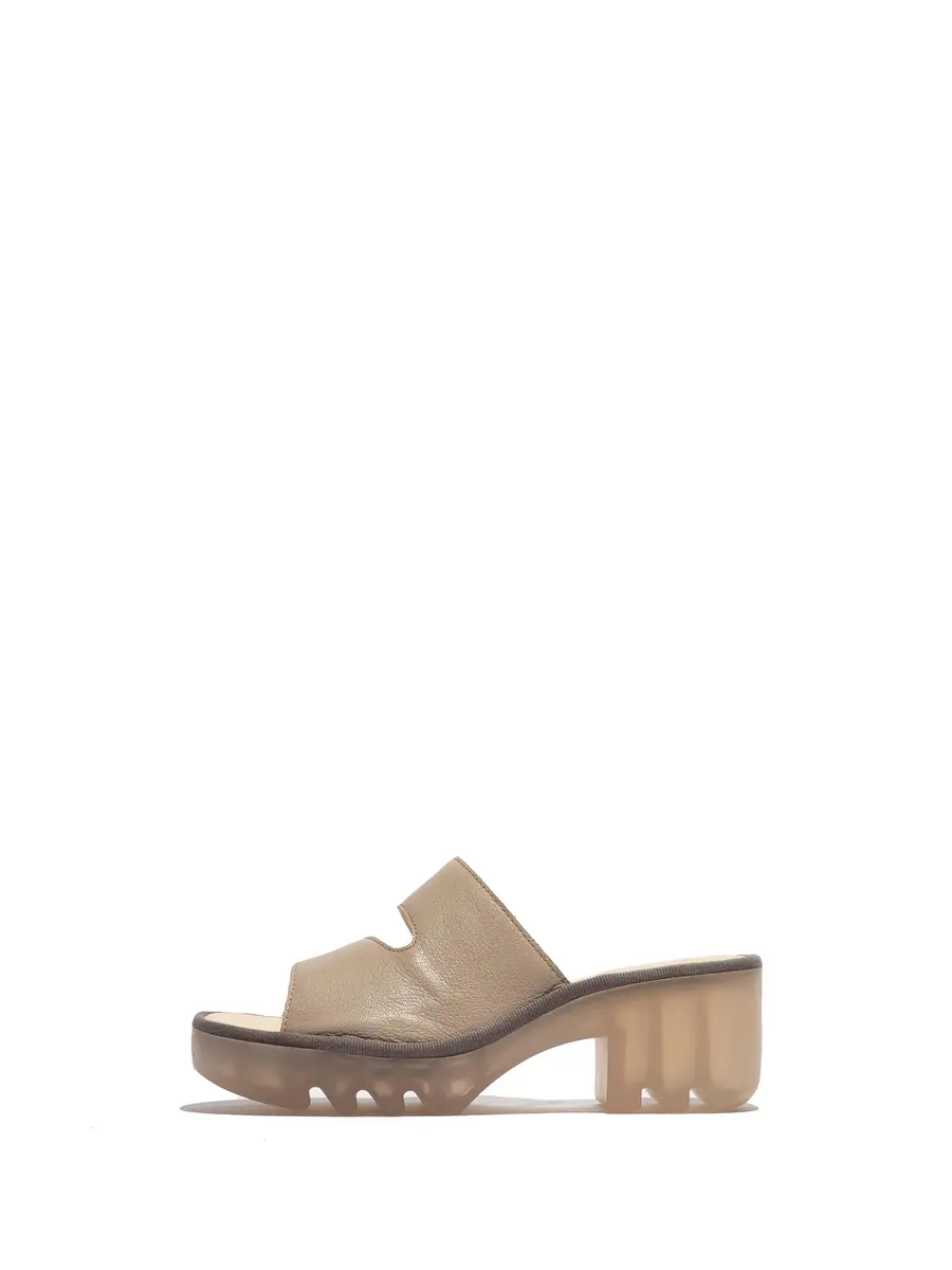 Fly London Tech493fly Women's Sandal, taupe, US 7/7.5 | Cushioned Heel-Toe Insole for Comfort - main product image