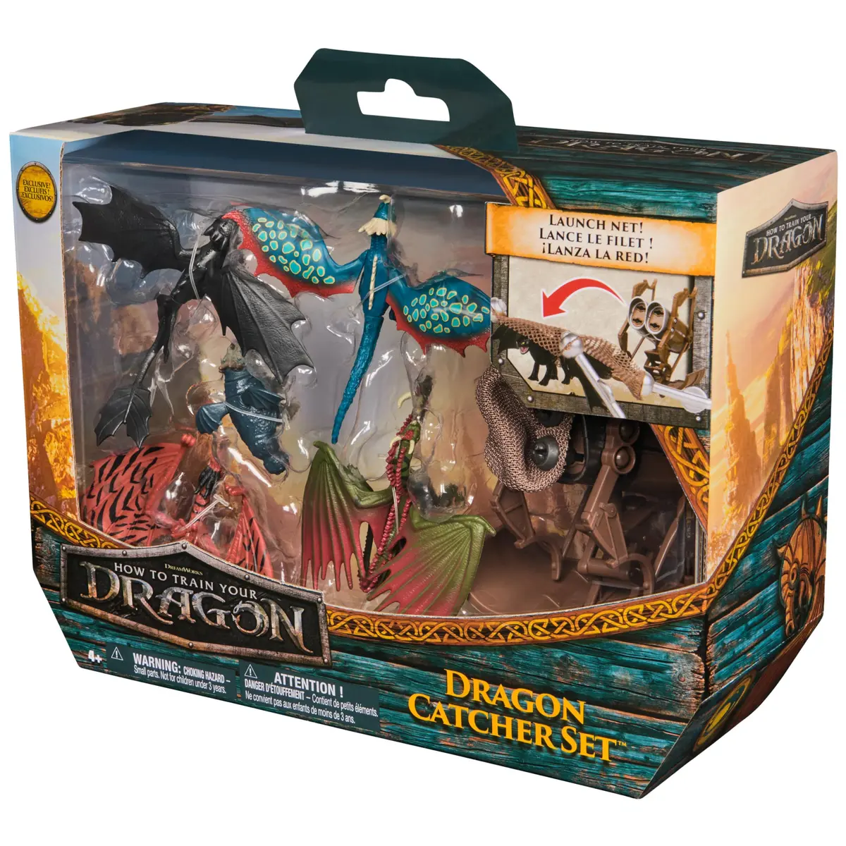 Dreamworks Dragons Dragon Catcher Toy Figure Playset with 5 Dragons & Mangler, 2-Inch Scale | ASTM-Tested Plastic - view 8