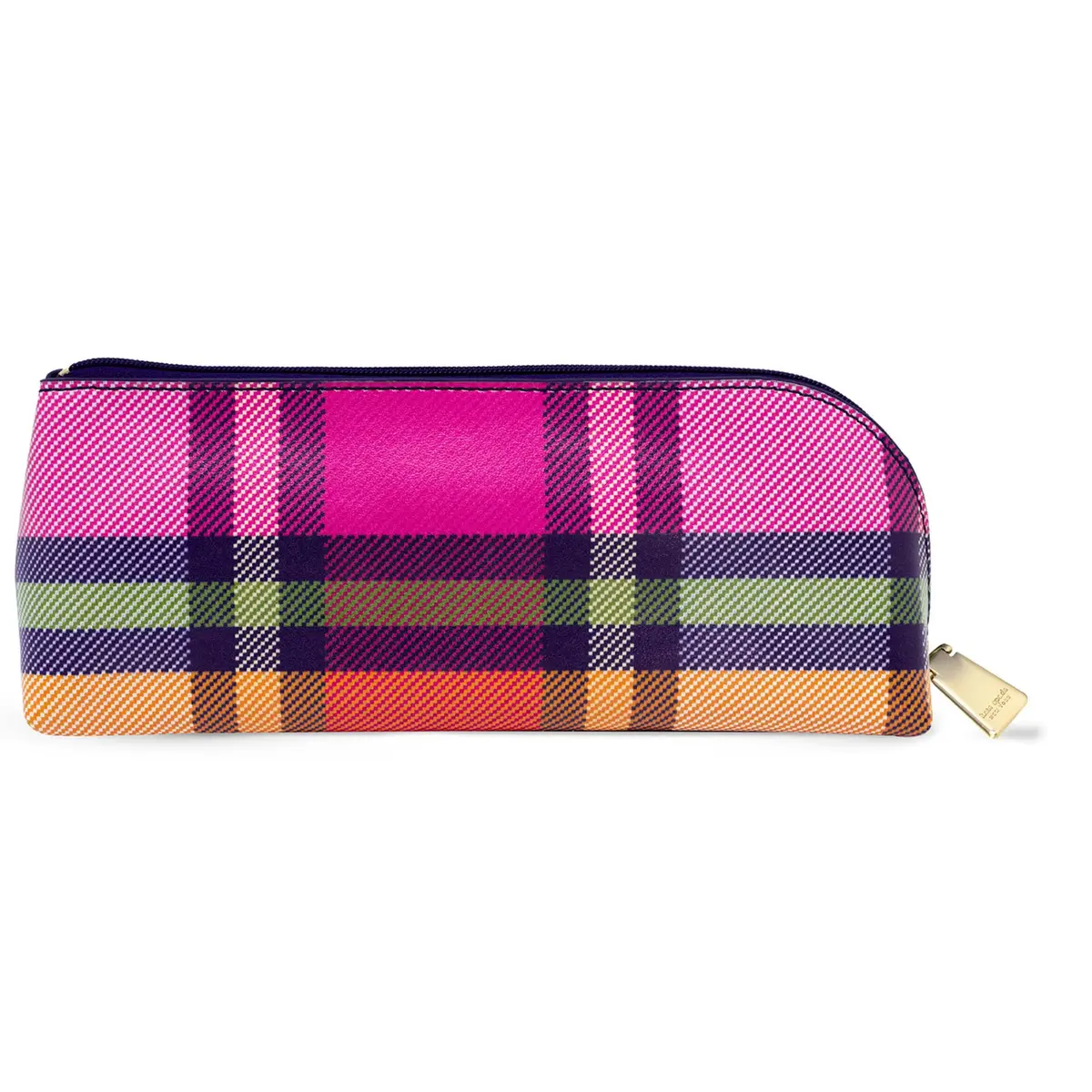 kate spade new york Pen and Pencil Case, Grand Plaid Duo | Classic Plaid Design, Durable Zipper, Compact Office & Stationery Organizer - view 3