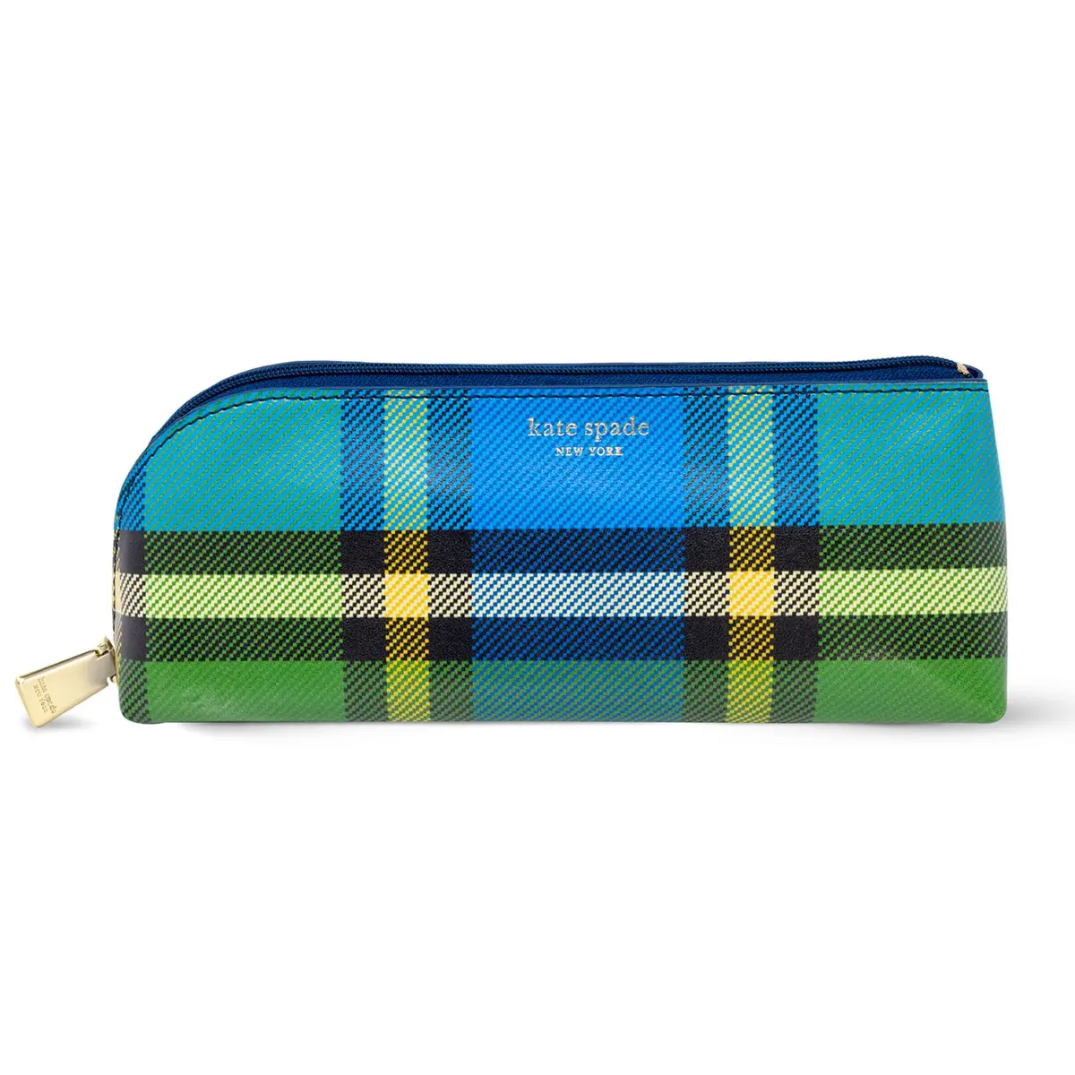 kate spade new york Pen and Pencil Case, Grand Plaid Duo | Classic Plaid Design, Durable Zipper, Compact Office & Stationery Organizer - view 4