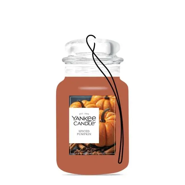 Yankee Candle Spiced Pumpkin Paper Car Jar Air Freshener 10 Fl Oz (Pack of 10) | Long-Lasting Odor Neutralizing Fragrance - view 3