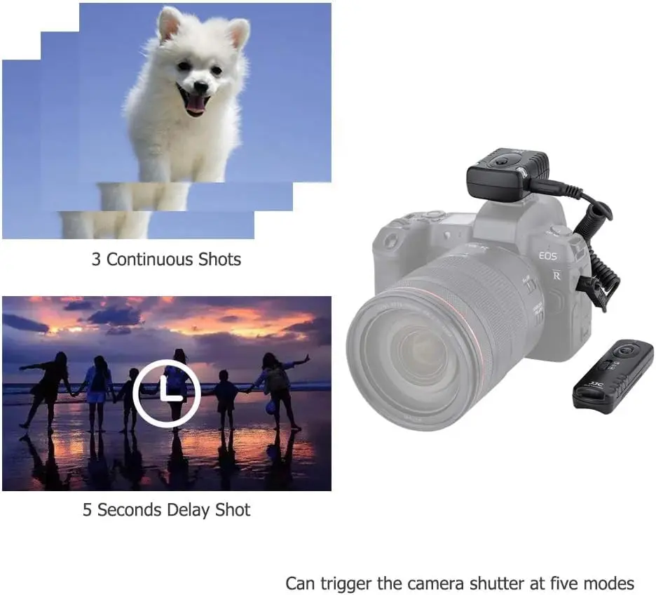 JJC Wireless Remote Shutter Release for Panasonic ZS99/TZ99 S9 G100D Camera | 433MHz, 30m Range - view 6