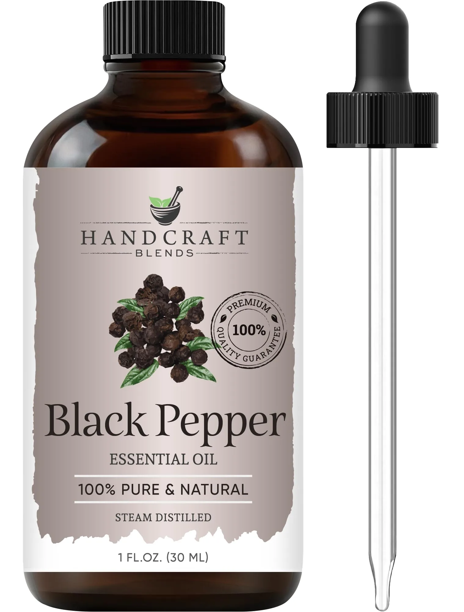 Handcraft Blends Black Pepper Essential Oil 1 Fl Oz | Pure & Natural for Aromatherapy & Soap Making - main product image
