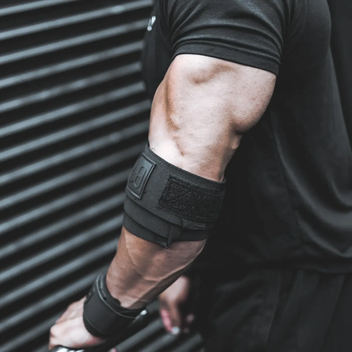 PR Personal Record Elbow Wraps for Weightlifting - 36 Inch Length, 3 Inch Width | Heavy Duty Construction & 25% More Elasticity - view 8