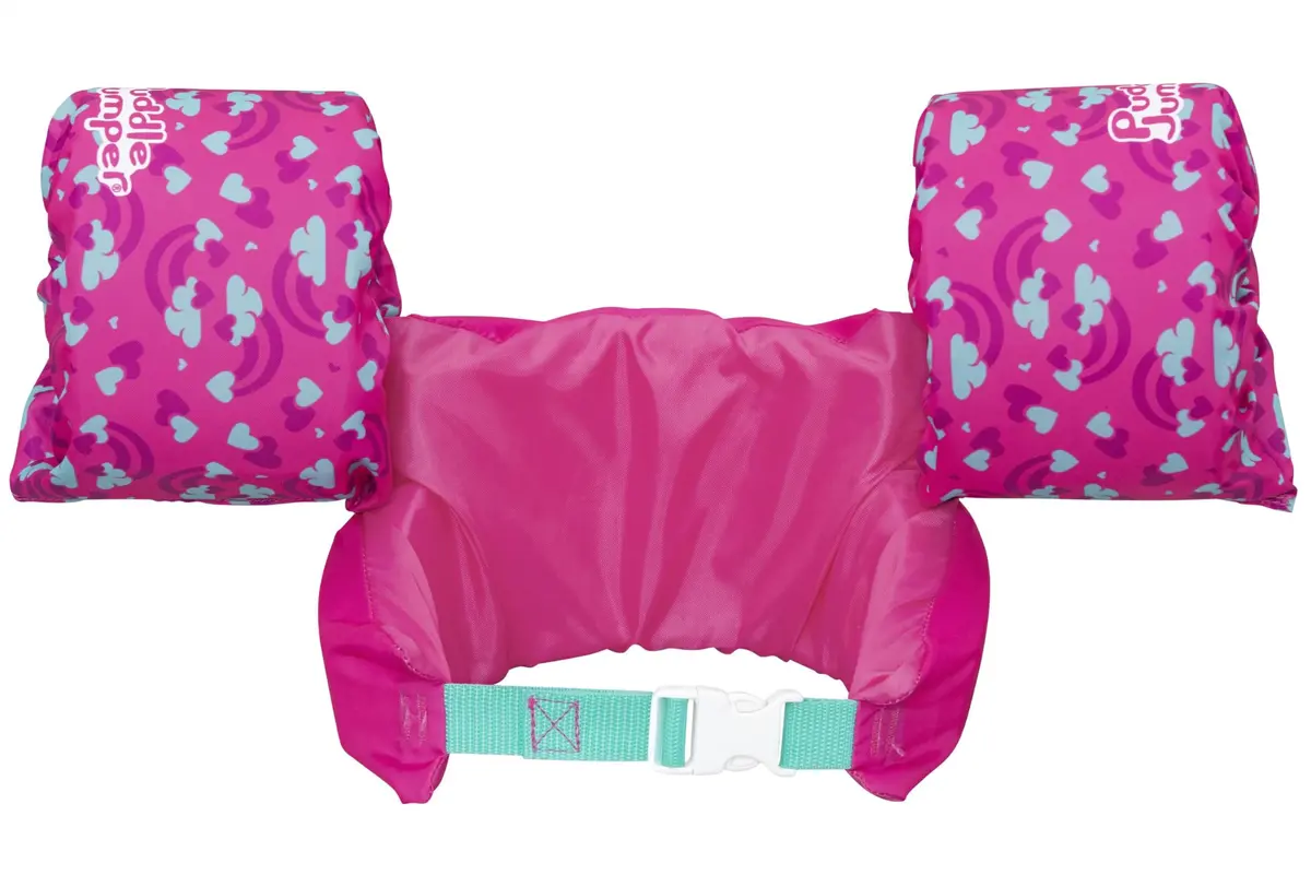 Bestway Puddle Jumper Kids Life Vest with Armbands | US Coast Guard Approved | Youth Swim Trainer | 15-25kg | Adjustable | Polyester | Pink Unicorn - view 4