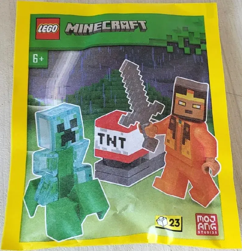 LEGO Minecraft Hero Minifigure with Charged Creeper Mini Set | ASTM-Tested Toy Figure - view 2