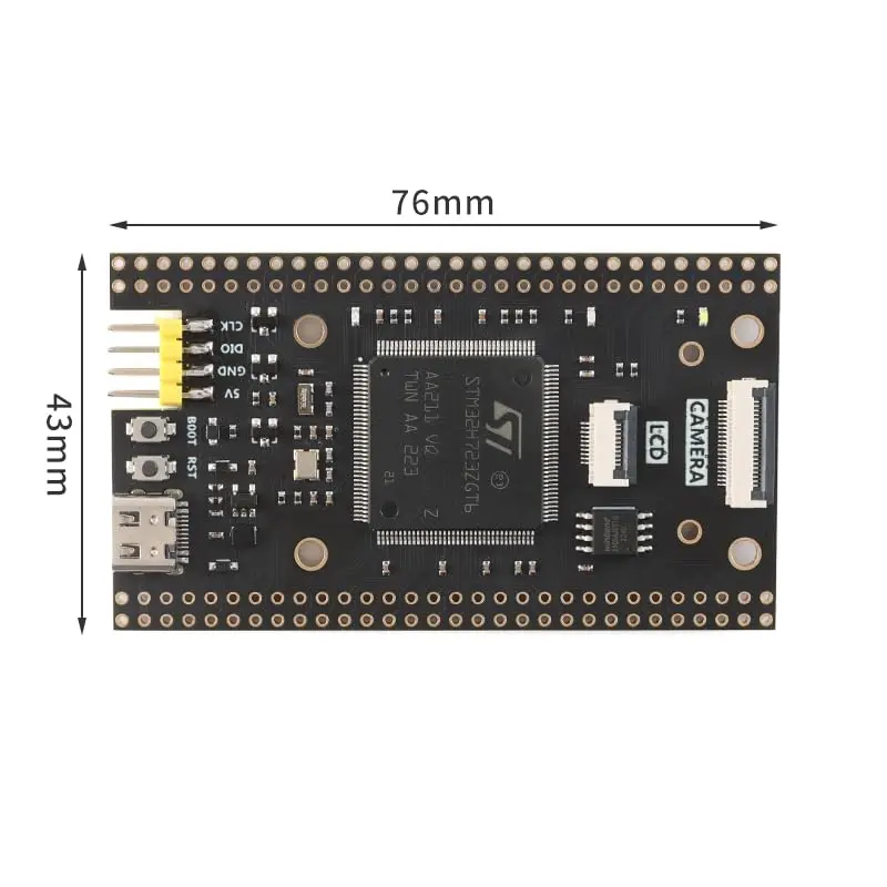 EC Buying STM32H723ZGT6 Core Board 550MHz | 1MB Flash, Type C, SPI IO, Camera, System Learning Board - view 6