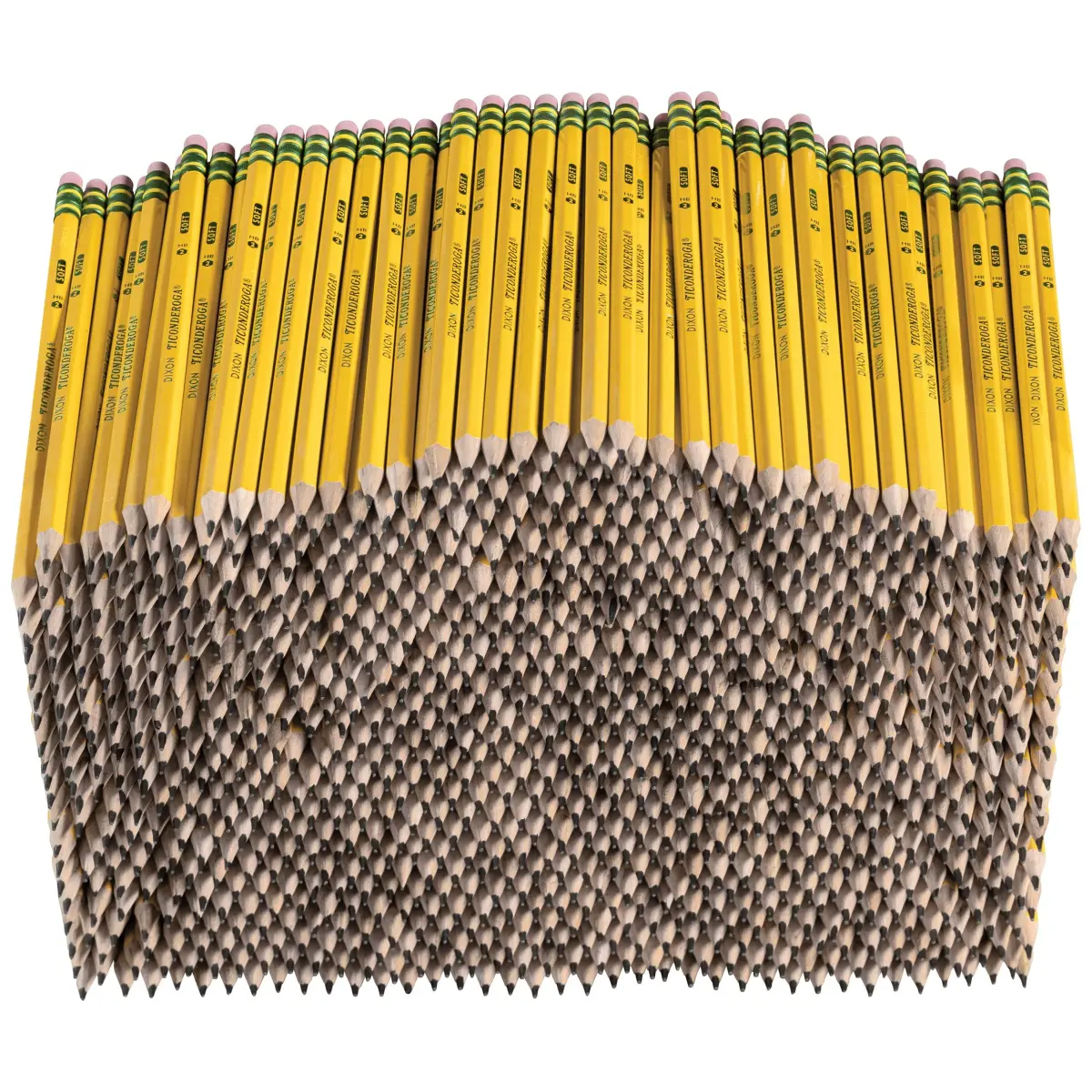 Ticonderoga Wood-Cased Pencils, Pre-Sharpened, HB Soft, Yellow, 1000 Count (1 Box) | Trusted by Teachers for Over 100 Years - view 2