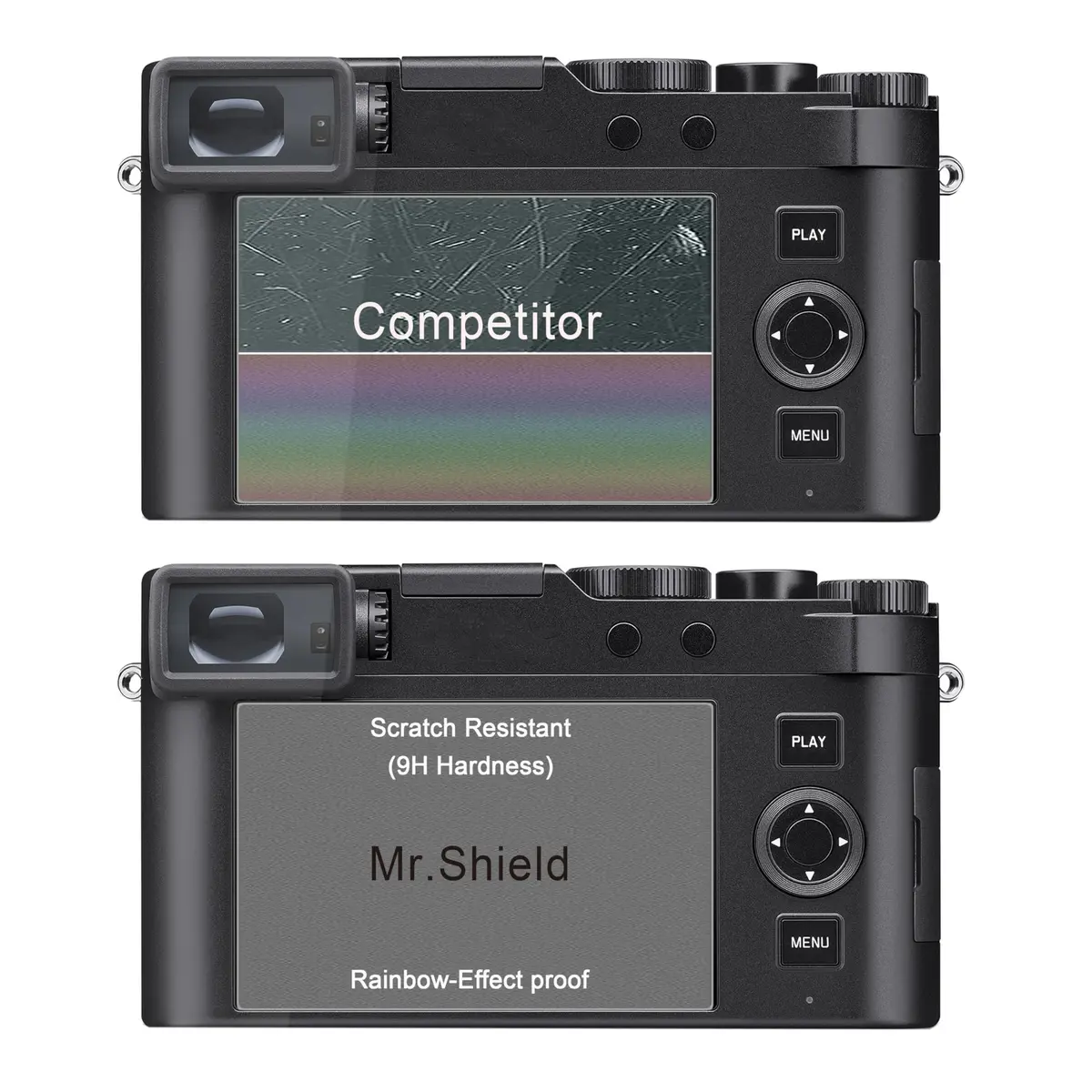 Mr.Shield 3-Pack Tempered Glass Screen Protector for Leica D-LUX 8/D-LUX 7 | Japan Glass, 9H Hardness, HD Clarity - view 4