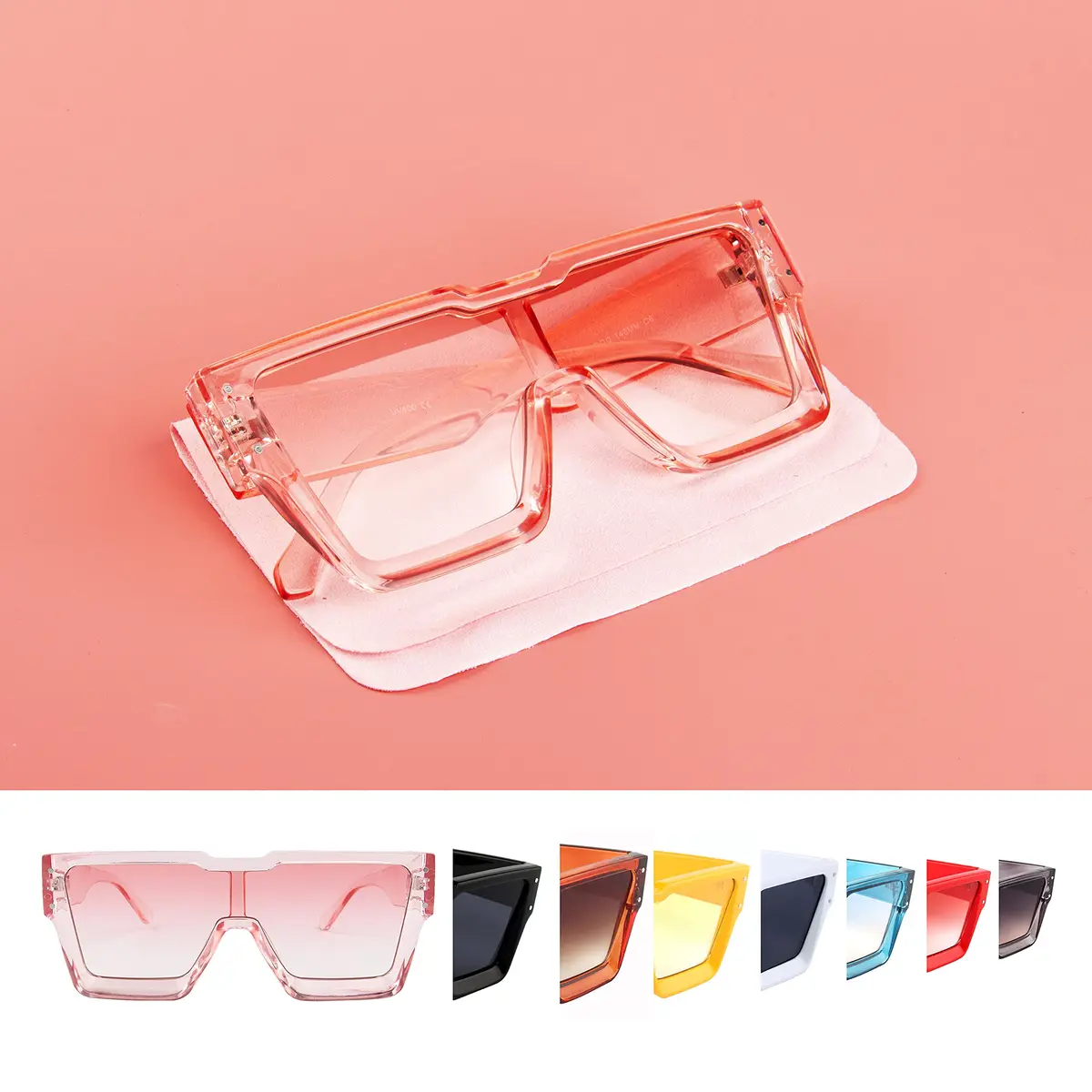 KENBO Oversized Square Sunglasses for Women Men One Piece Lens | UV400 Polarized Wraparound - view 6