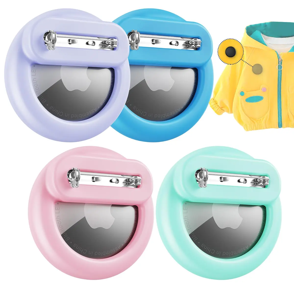 PerfiPro Airtag Holder for Kids 4 Pack | Hidden, Lightweight & Anti-Lost - main product image