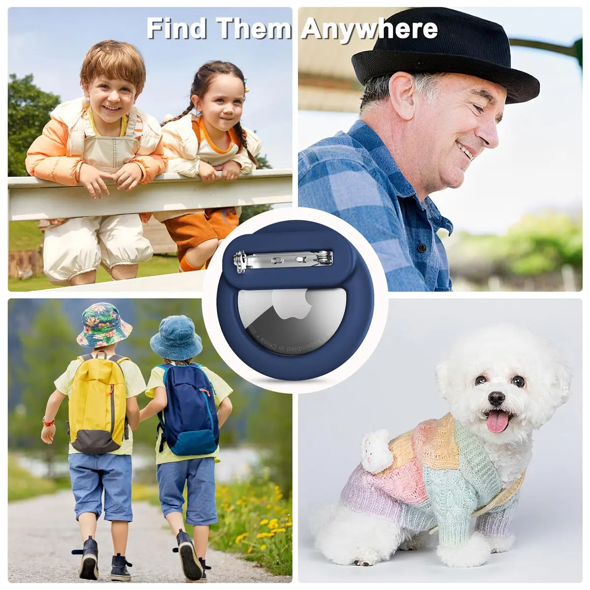 PerfiPro Airtag Holder for Kids 4 Pack | Hidden, Lightweight, Anti-Lost - view 6