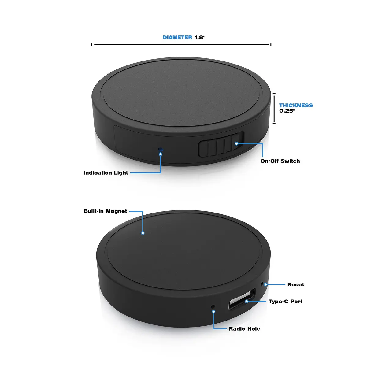 Elasound 132GB Voice Activated Recorder with AI Noise Reduction | 9800 Hour Storage & 100H Battery - view 9