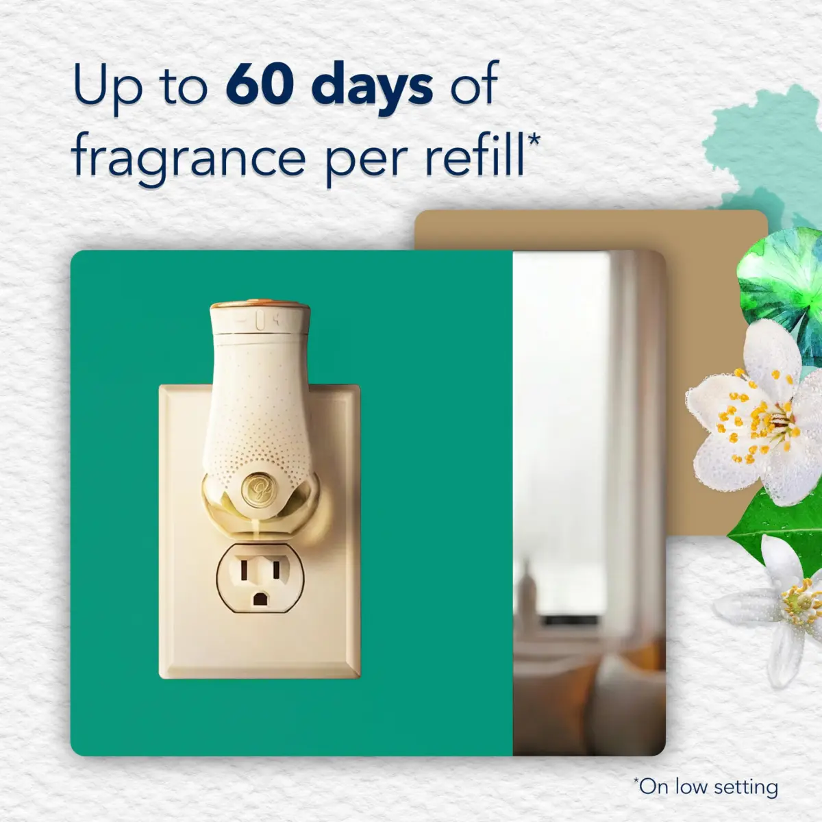 Glade PlugIns Refills Air Freshener Dewdrop Petals 0.67 Fl Oz (20ml) x 5 Count | Scented with Essential Oils - view 2