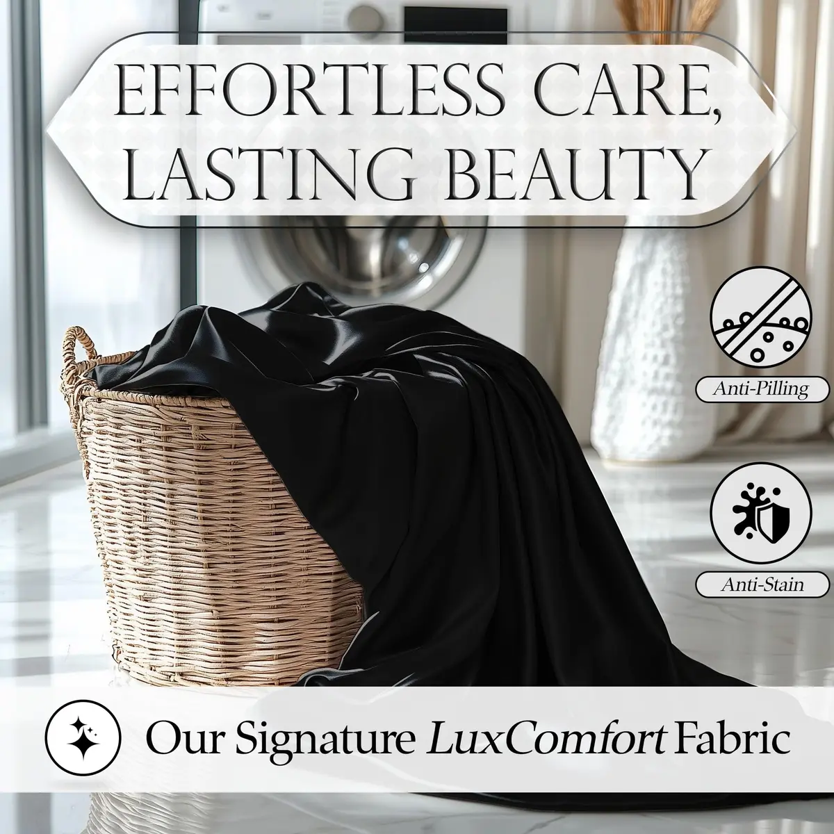 DECOLURE Satin Fitted Sheet King Size | Silky, Soft & Durable Bed Cover - view 6