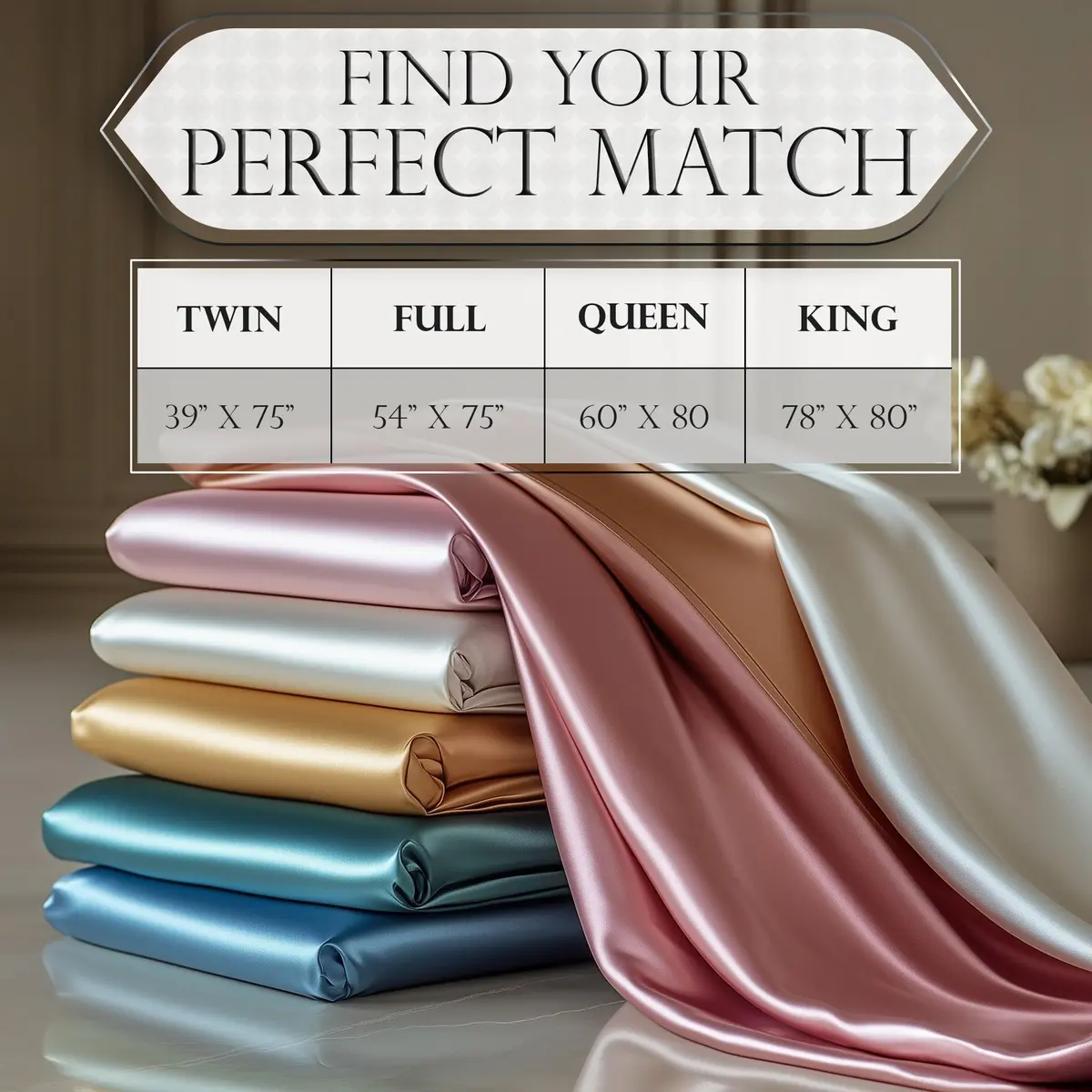 DECOLURE Satin Fitted Sheet King Size | Silky, Soft & Durable Bed Cover - view 8