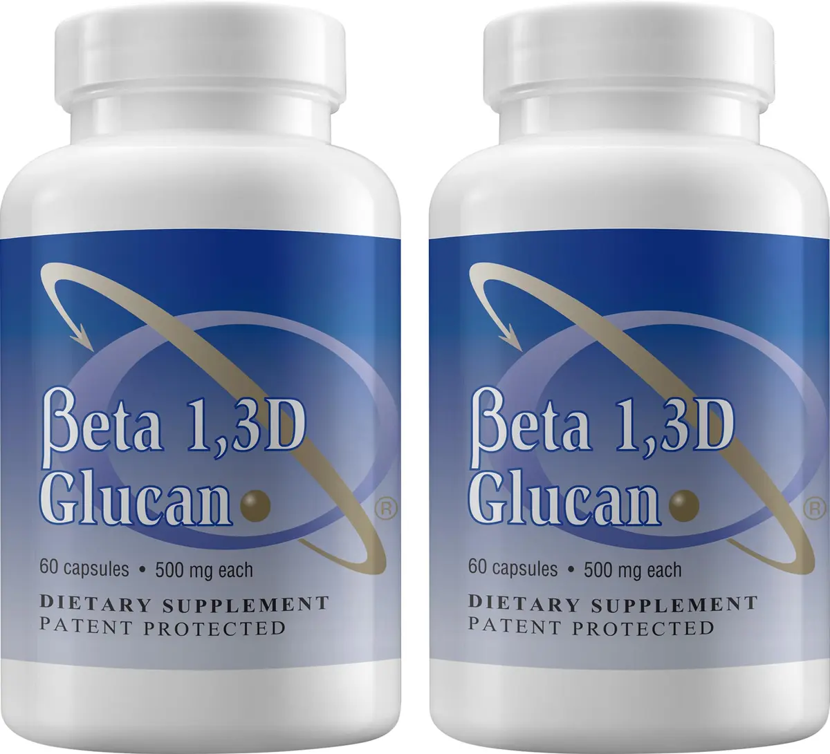 Transfer Point Beta 1,3D Glucan Immune Support Supplement 500 mg (120 Capsules, Pack of 2) | Yeast-Derived Immune Support - main product image