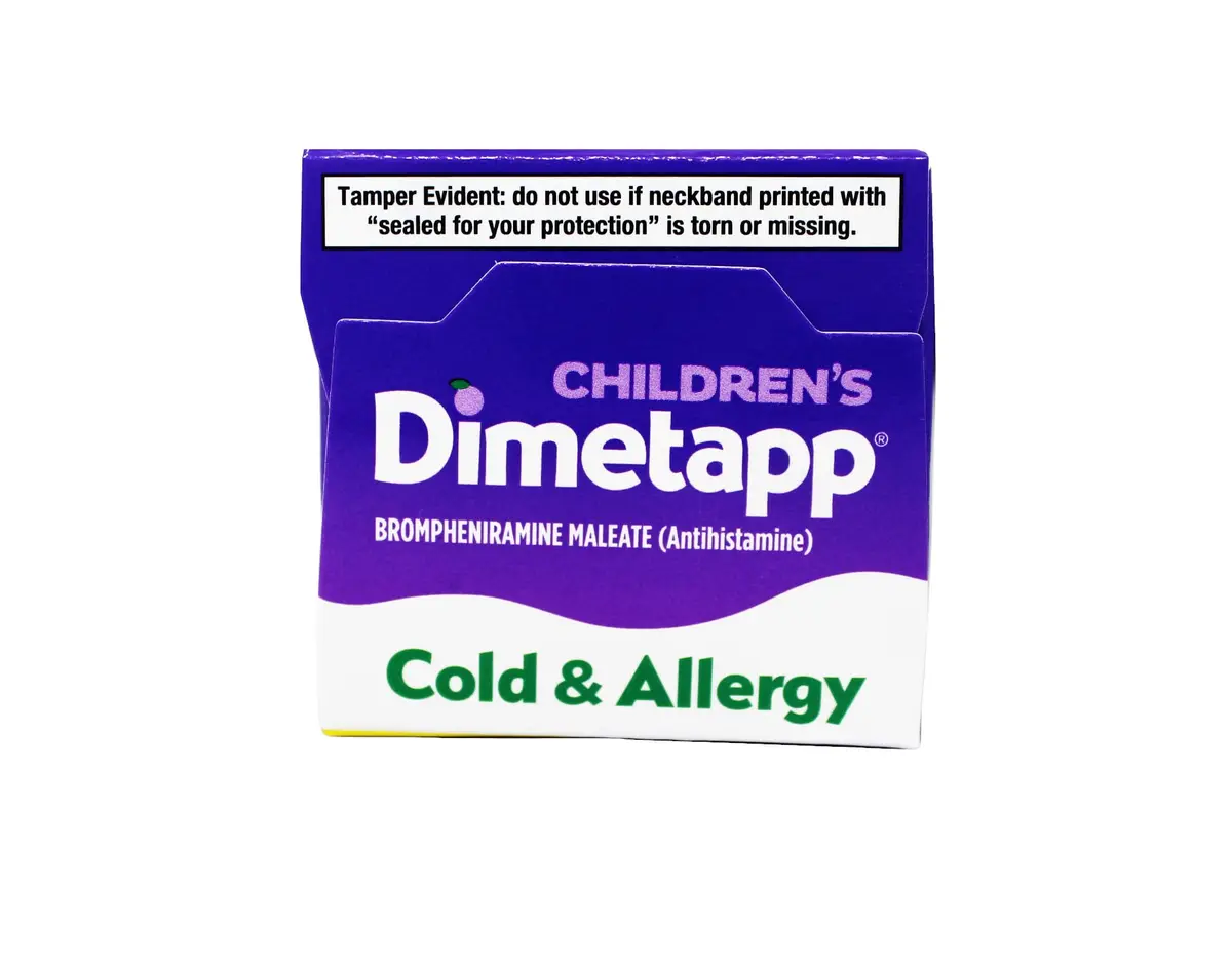 Dimetapp Children's Cold & Allergy Liquid, Grape Flavor | 4 fl oz, Safe & Effective for Kids 6+ - view 5