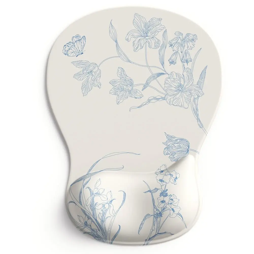 DEMON CHEST ErgoComfort Gel Wrist Rest Mouse Pad 25.9cm (10.2L x 7.9W inches) | Floral Pattern with Ergonomic Support - view 7