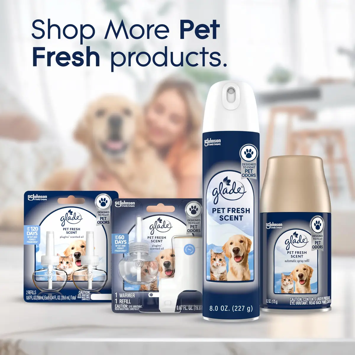 Glade PlugIns Air Freshener Refills Pet Fresh Scent 100ml (5 x 20ml) | Fights Pet Odors - view 9